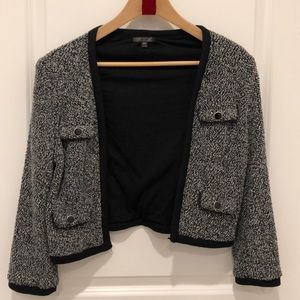 Topshop cropped tweed jacket US 6
